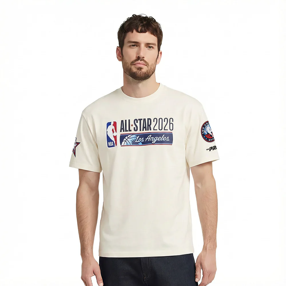 NBA ALL STAR 2026 MEN'S CJ DROP SHOULDER TEE (EGGSHELL)