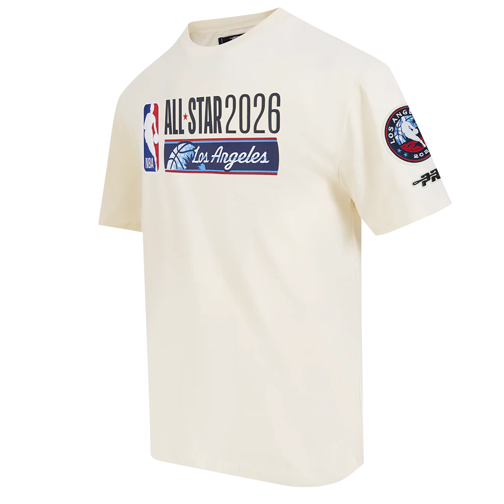 NBA ALL STAR 2026 MEN'S CJ DROP SHOULDER TEE (EGGSHELL) - Image 4
