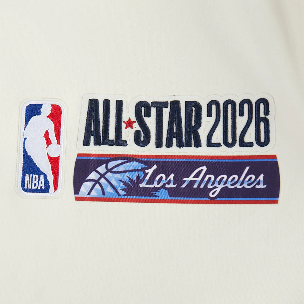 NBA ALL STAR 2026 MEN'S RIB DK JACKET (EGGSHELL/TAUPE/EGGSHELL) - Image 8