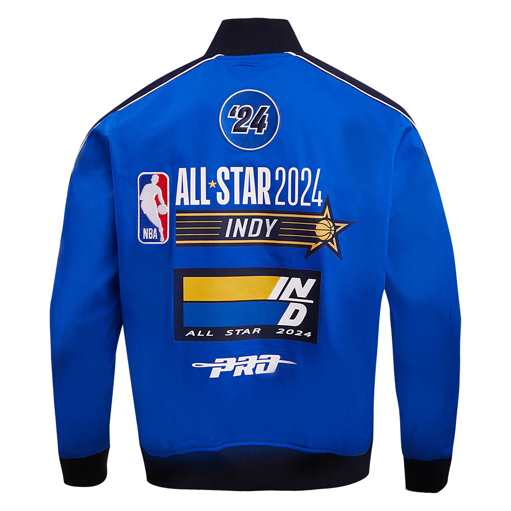 NBA ALL STAR GAME 2024 MEN'S TWILL JACKET (MIDNIGHT NAVY/ROYAL BLUE) - Image 3
