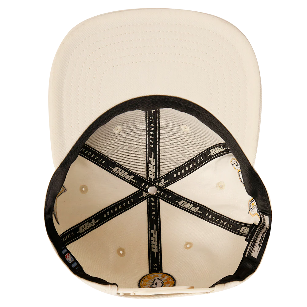 NBA ALL STAR GAME 2024 MEN'S SIX PANEL FLAT BRIM SNAPBACK (EGGSHELL) - Image 6