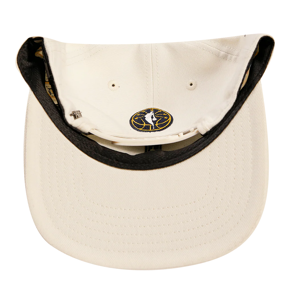 NBA ALL STAR GAME 2024 MEN'S SIX PANEL FLAT BRIM SNAPBACK (EGGSHELL) - Image 7