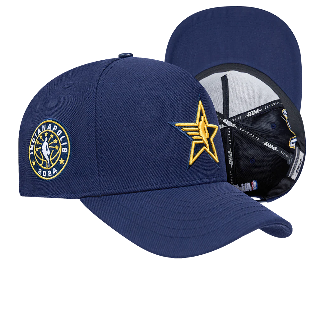 NBA ALL STAR GAME 2024 MEN'S PINCH FRONT SNAPBACK HAT (MIDNIGHT NAVY) - Image 7