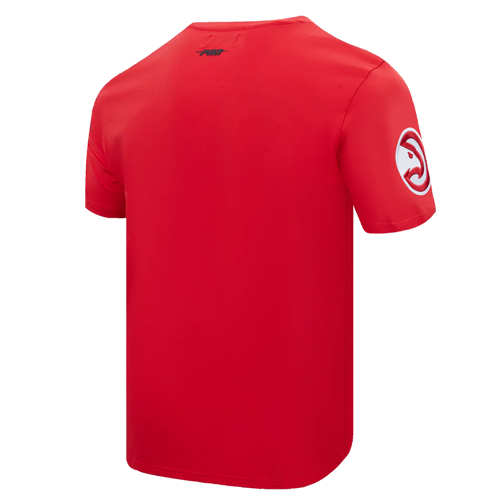 NBA ATLANTA HAWKS SCRIPT TAIL MEN'S TEE (RED) - Image 3