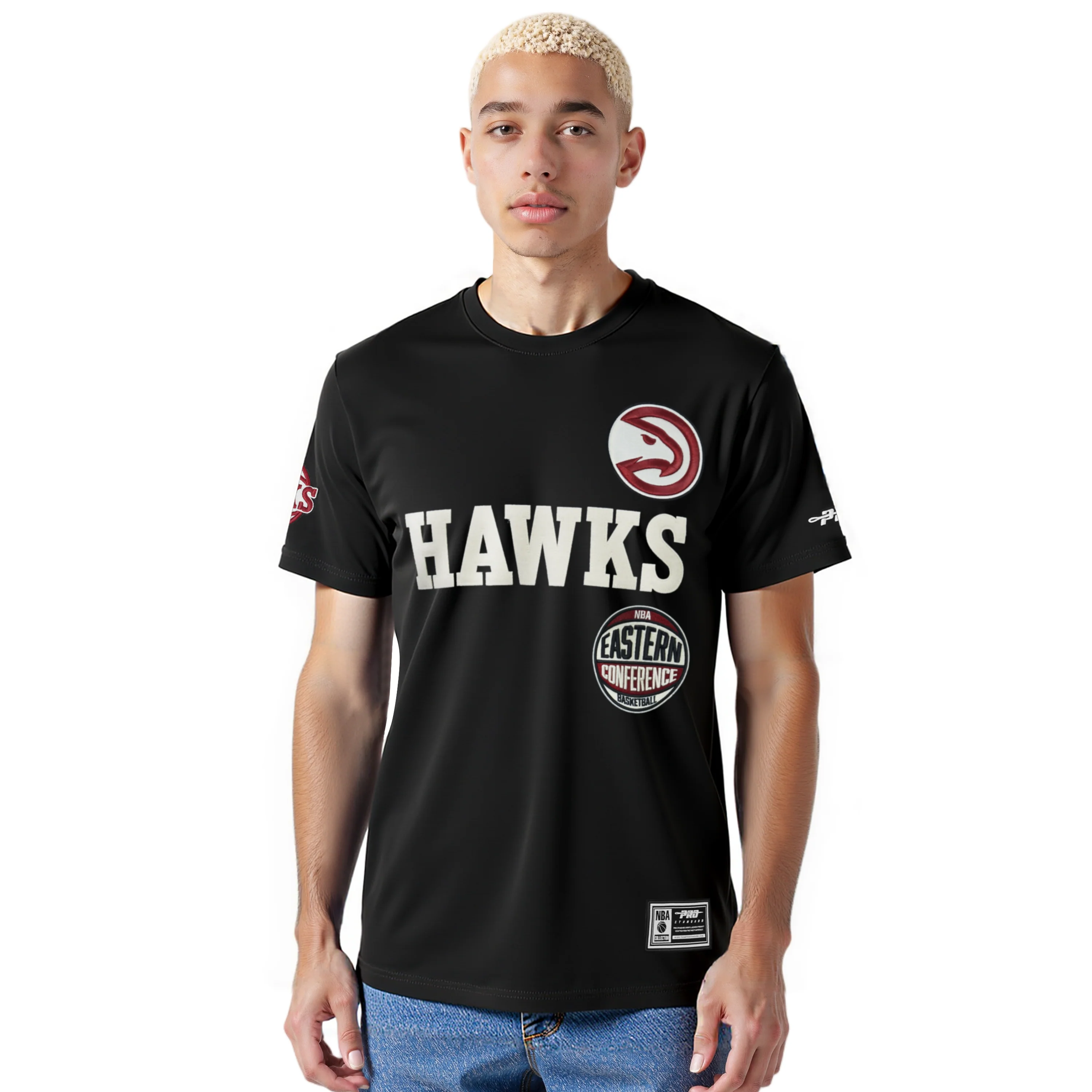 NBA ATLANTA HAWKS MODERN ORIGINALS MEN'S SJ TEE (BLACK)