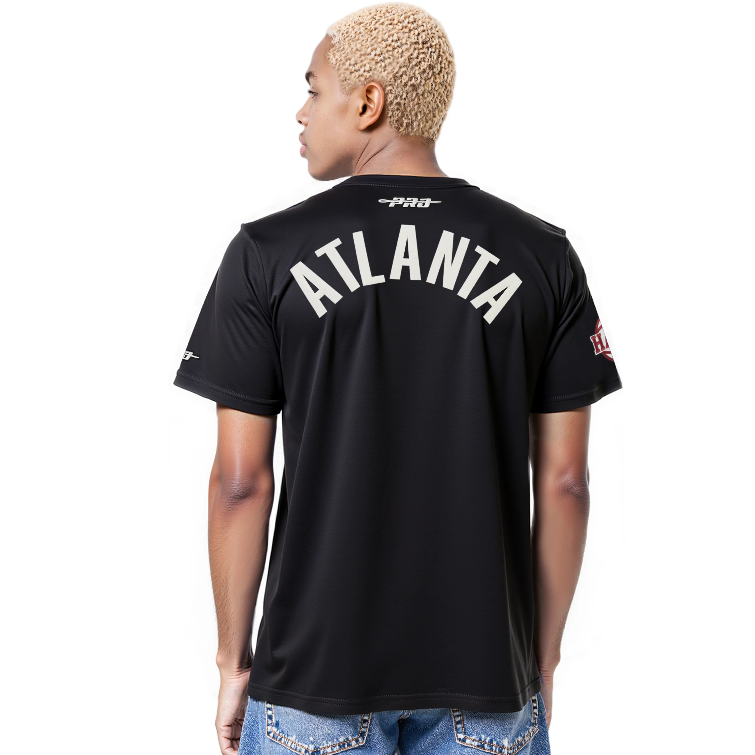 NBA ATLANTA HAWKS MODERN ORIGINALS MEN'S SJ TEE (BLACK) - Image 2