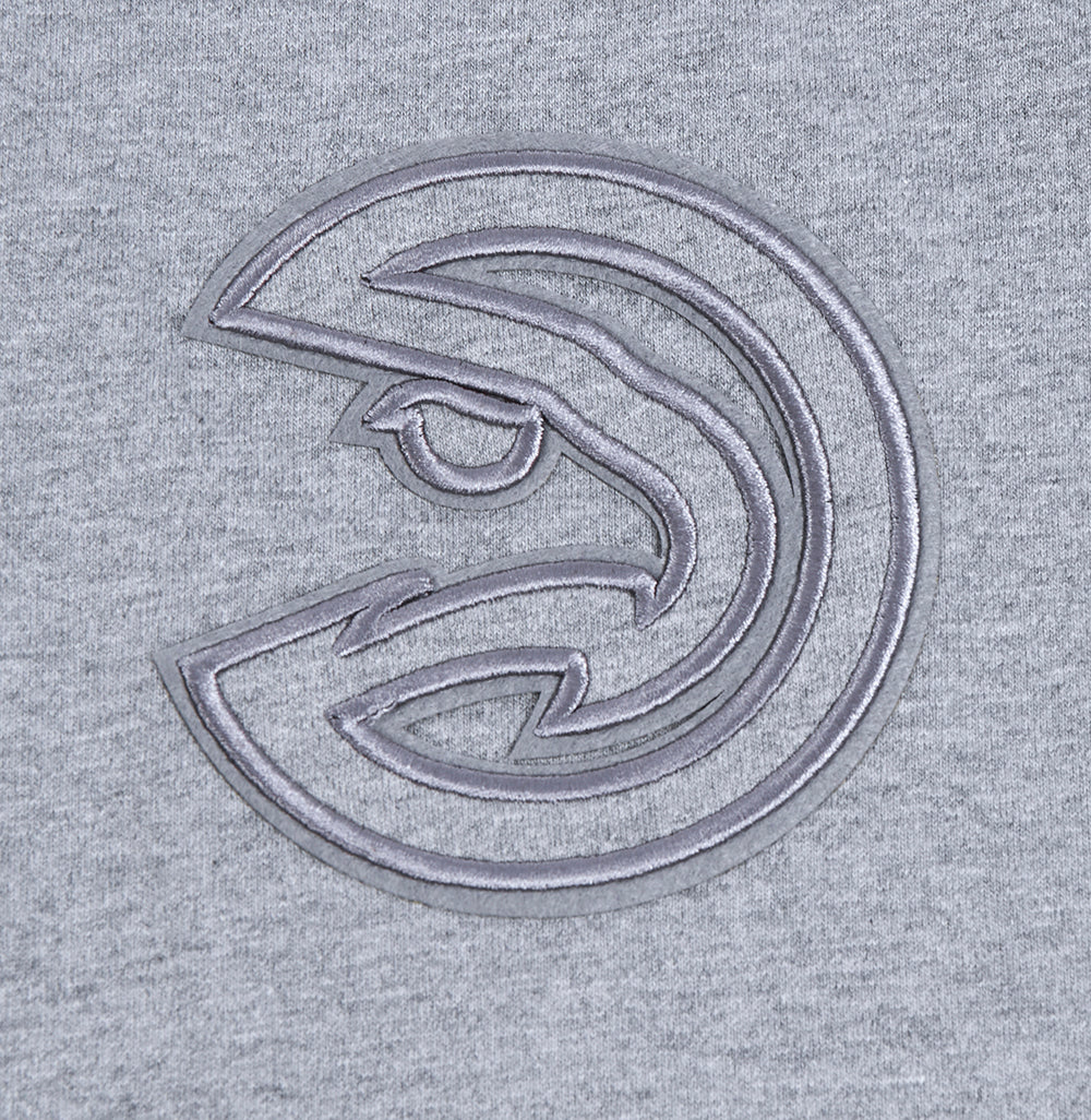 NBA ATLANTA HAWKS NEUTRAL MEN'S DROP SHOULDER TEE (DARK HEATHER GRAY) - Image 5