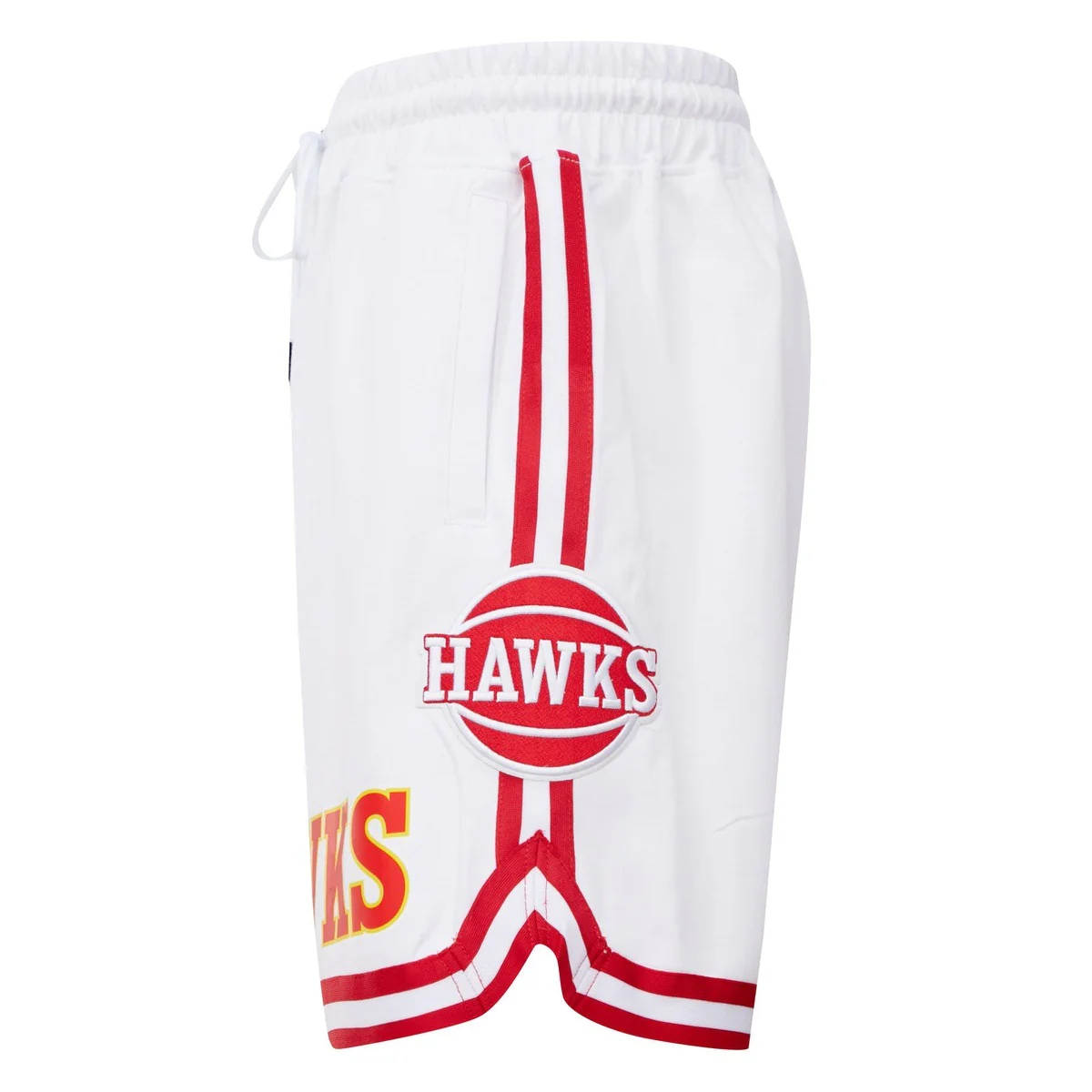 NBA ATLANTA HAWKS CLASSIC CHENILLE MEN'S SHORT (WHITE) - Image 4
