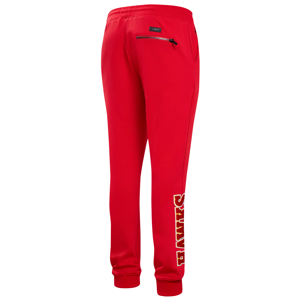 NBA ATLANTA HAWKS CLASSIC CHENILLE MEN'S DK JOGGER (RED) - Image 3