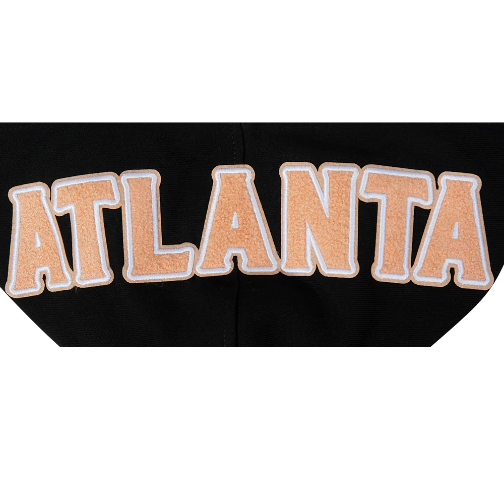 NBA ATLANTA HAWKS CITY EDITION 25-26 MEN'S RIB FLC PO HOODIE (BLACK) - Image 10