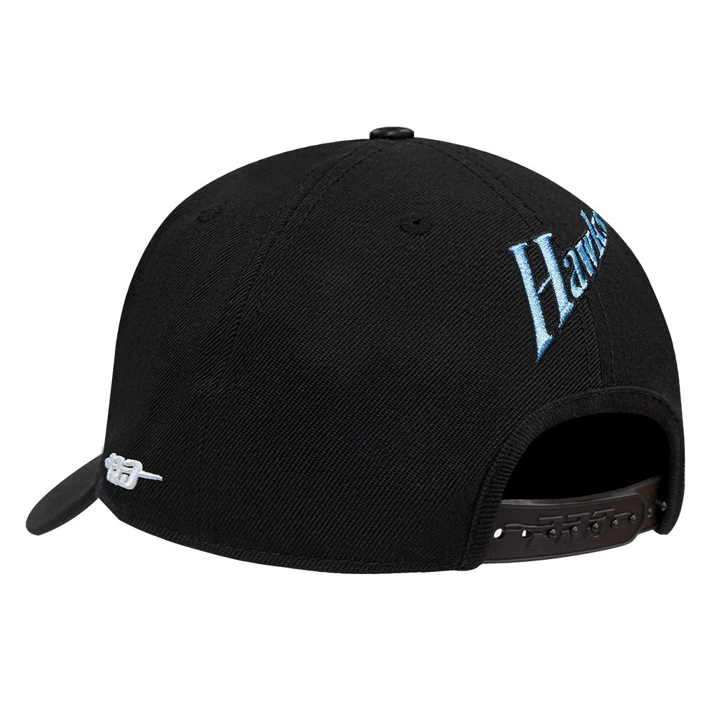 NBA ATLANTA HAWKS CITY EDITION 24-25 PINCH FRONT SNAPBACK HAT (BLACK) - Image 3