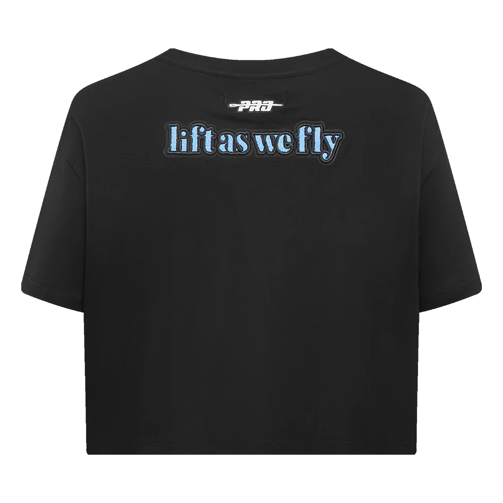 NBA ATLANTA HAWKS CITY EDITION 24-25 WOMEN'S SINGLE JERSEY BOXY TEE (BLACK) - Image 3