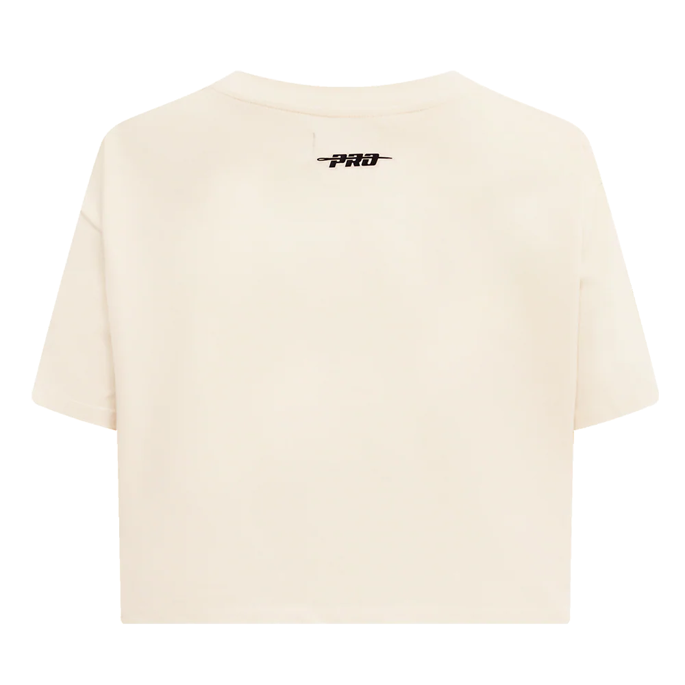 NBA ATLANTA HAWKS RETRO CLASSIC WOMEN'S BOXY TEE (EGGSHELL) - Image 4