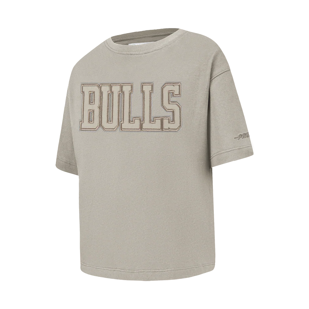 NBA ATLANTA HAWKS NEUTRAL BIG GIRLS SS BOXY TEE (TAUPE) - Image 2