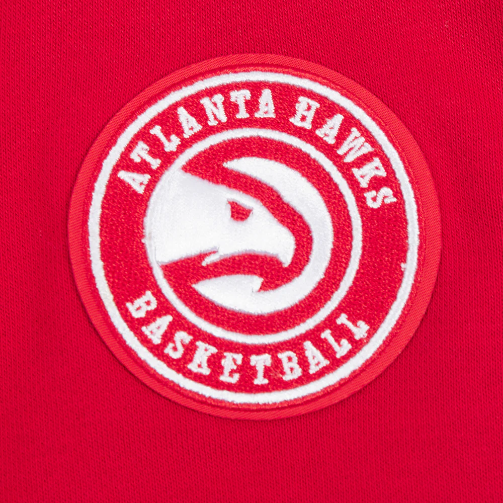 NBA ATLANTA HAWKS CLASSIC OVERSIZED WOMEN'S CREWNECK (RED) - Image 6