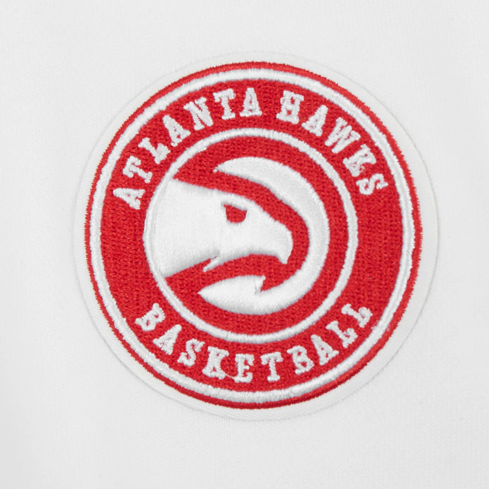 NBA ATLANTA HAWKS CLASSIC OVERSIZED WOMEN'S CREWNECK (WHITE) - Image 6