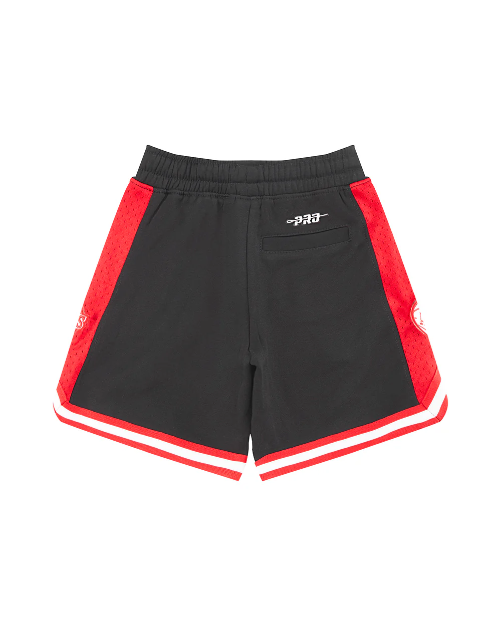NBA ATLANTA HAWKS CLASSIC LITTLE BOYS FLEECE 2.0 SHORT (BLACK/RED) - Image 5