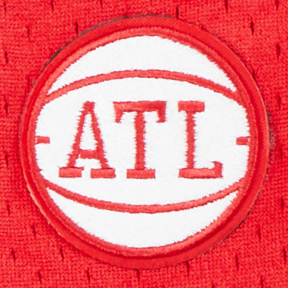 NBA ATLANTA HAWKS CLASSIC LITTLE BOYS FLEECE 2.0 SHORT (BLACK/RED) - Image 8