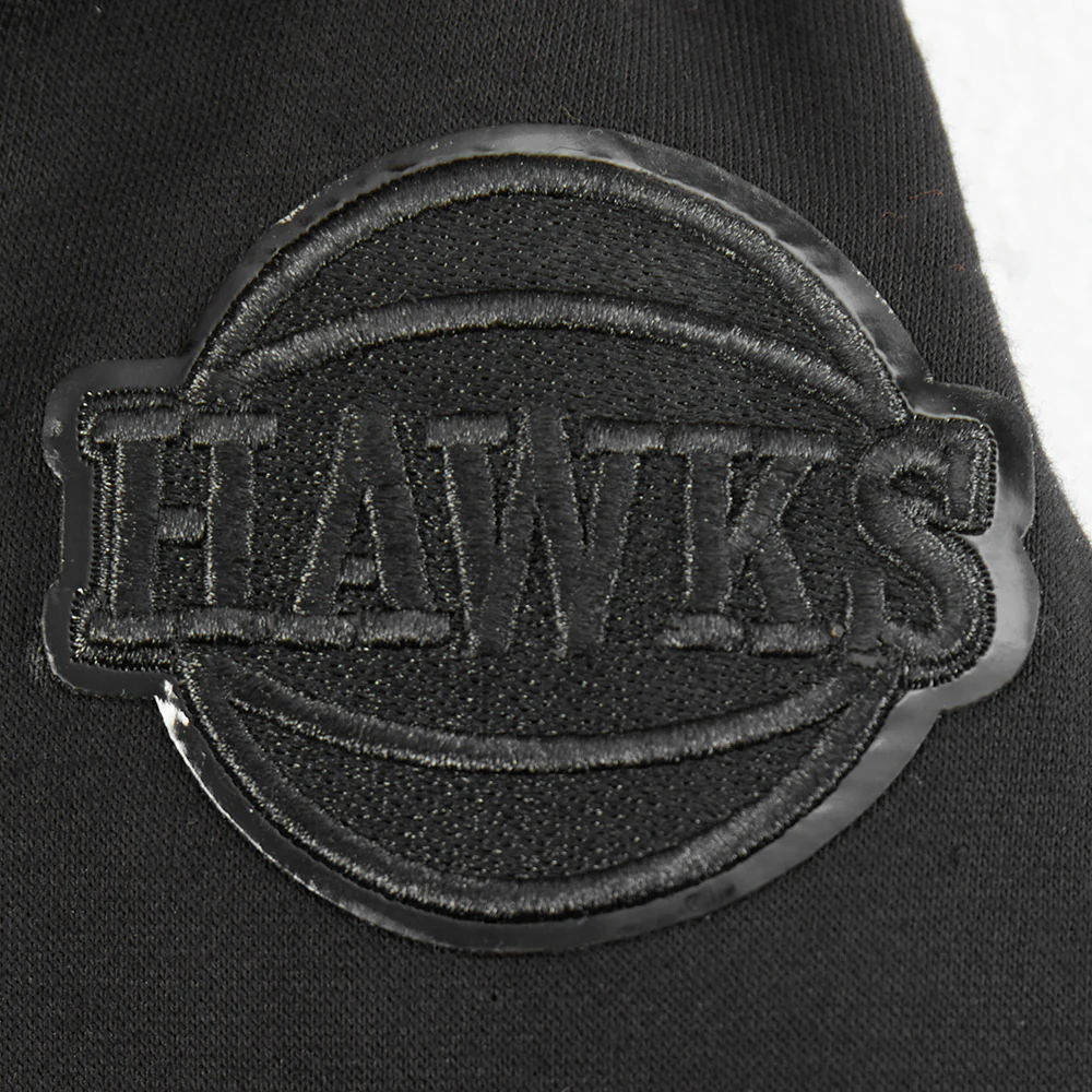 NBA ATLANTA HAWKS TRIPLE BLACK LITTLE BOYS FLEECE PULLOVER HOODIE (BLACK) - Image 9