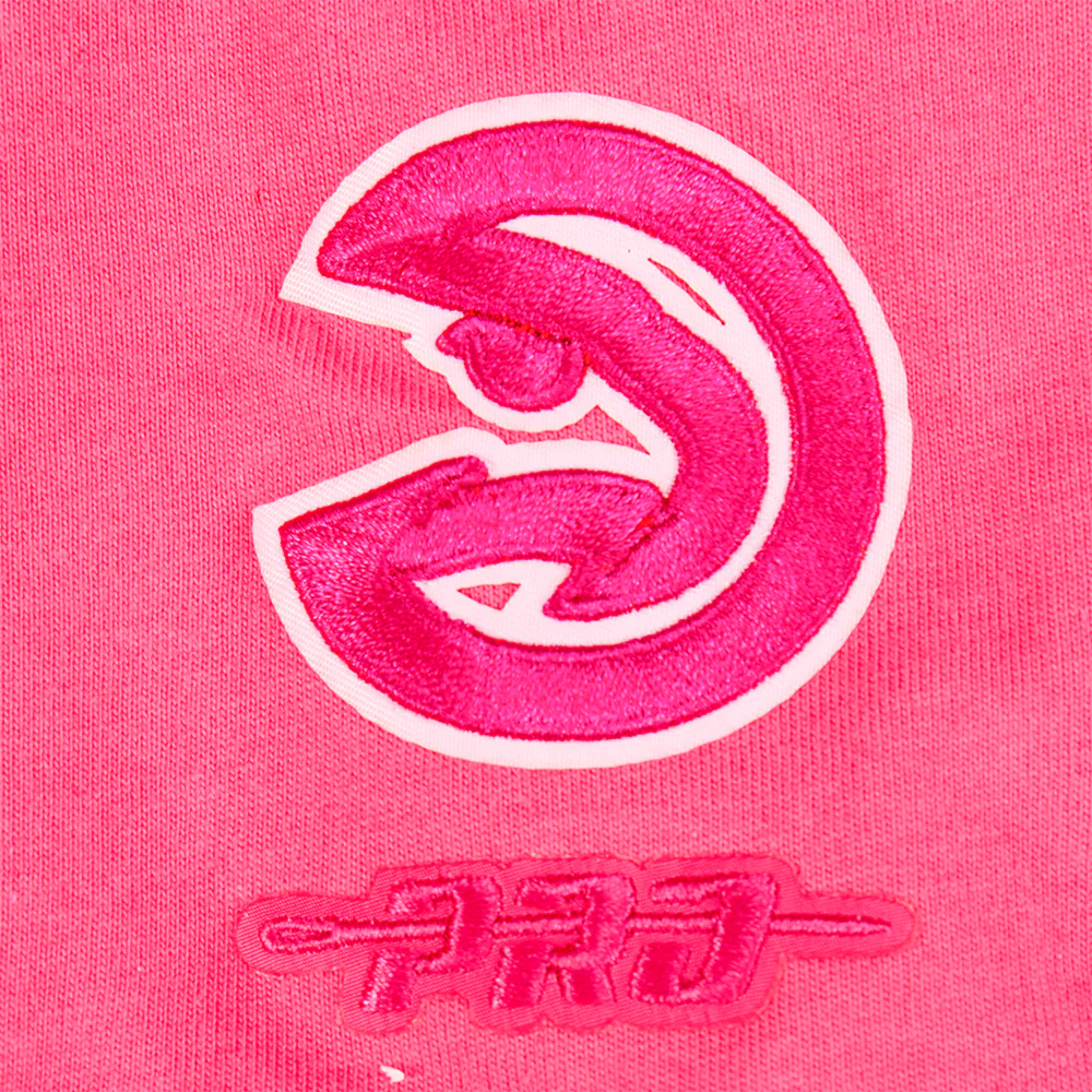 NBA ATLANTA HAWKS TRIPLE PINK LITTLE GIRLS SHORT SLEEVE BOXY TEE (BEETROOT PURPLE) - Image 7