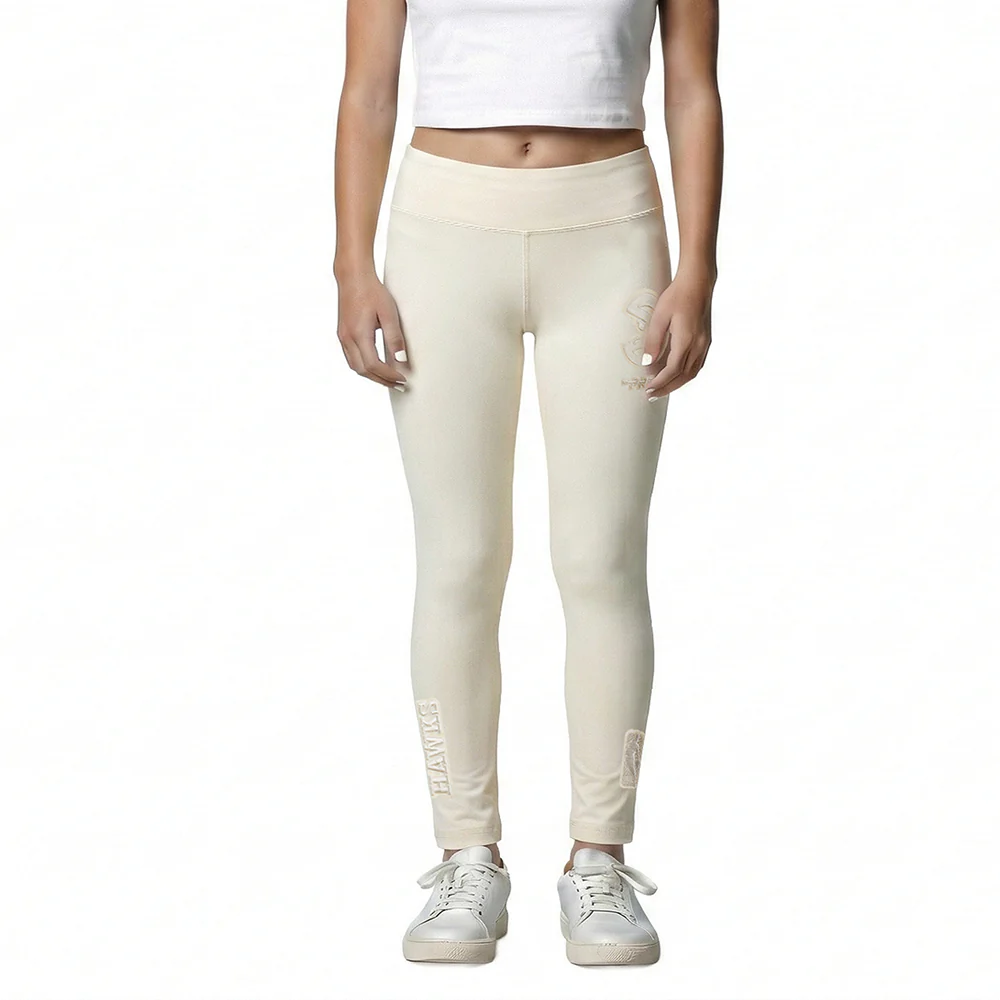 NBA ATLANTA HAWKS NEUTRAL LITTLE GIRLS LEGGING (EGGSHELL) - Image 2