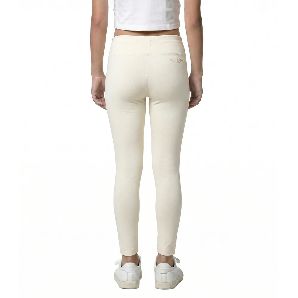 NBA ATLANTA HAWKS NEUTRAL LITTLE GIRLS LEGGING (EGGSHELL) - Image 3