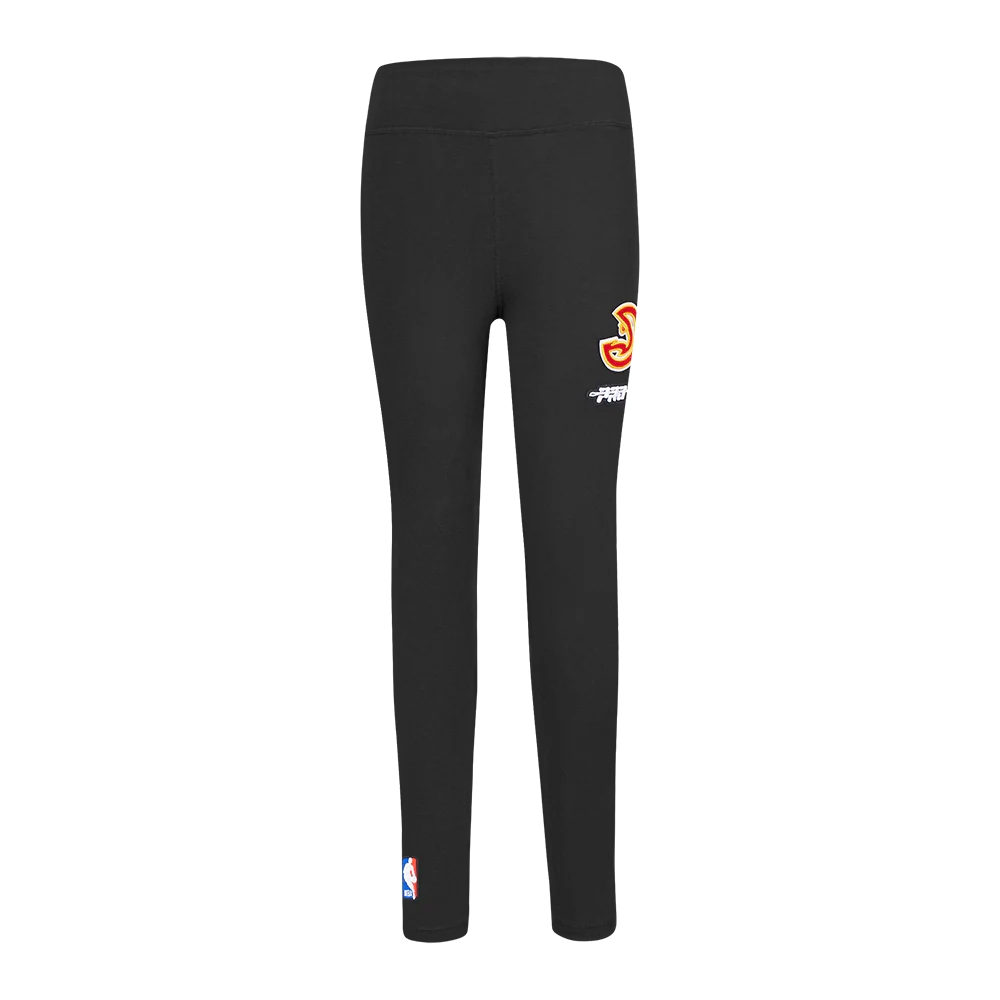 NBA ATLANTA HAWKS RETRO CLASSIC LITTLE GIRLS LEGGING (BLACK) - Image 2