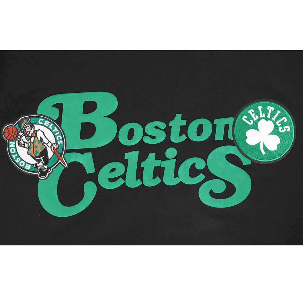 NBA BOSTON CELTICS SOUVENIR MEN'S SINGLE JERSEY TEE (BLACK) - Image 9