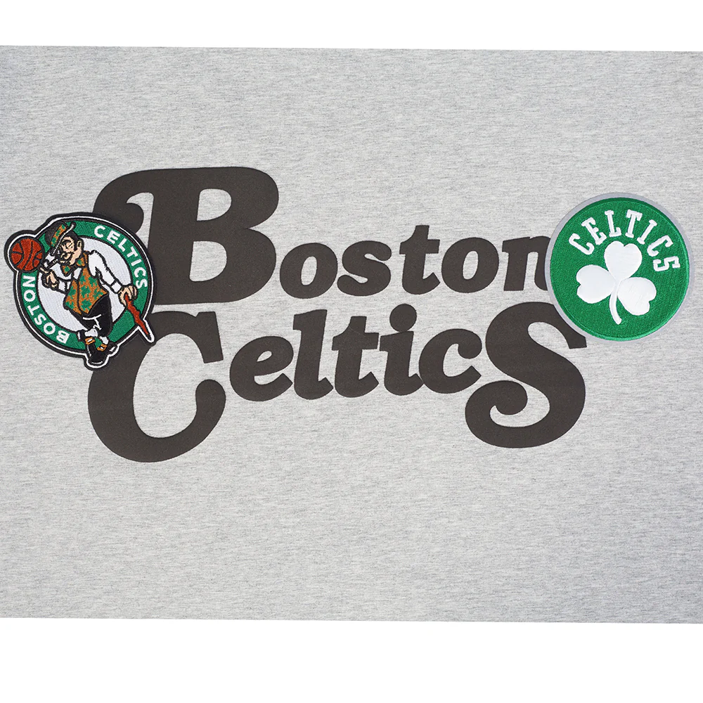 NBA BOSTON CELTICS SOUVENIR MEN'S SINGLE JERSEY TEE (HEATHER GREY) - Image 9