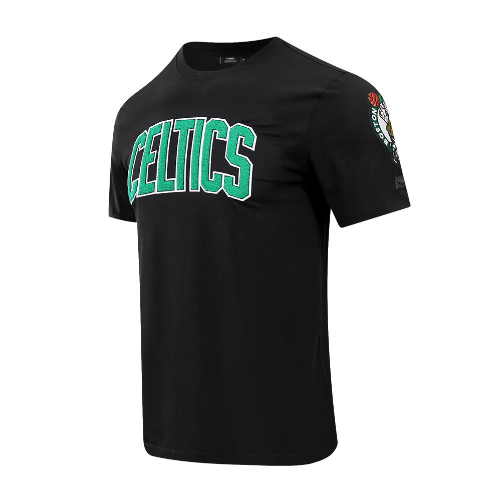 NBA BOSTON CELTICS CLASSIC CHENILLE MEN'S TEE (BLACK) - Image 4