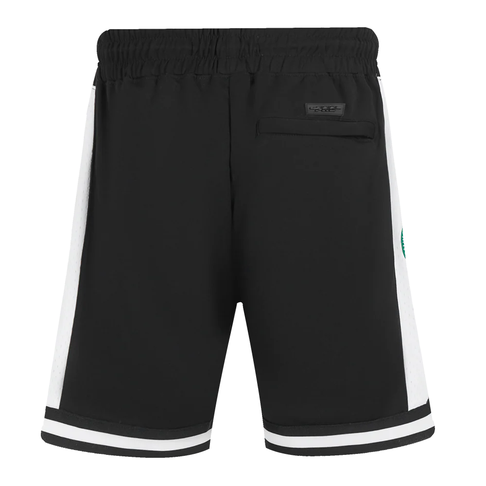 NBA BOSTON CELTICS DIY PICK STITCH MEN'S DOUBLE KNIT 2.0 SHORT (BLACK) - Image 4