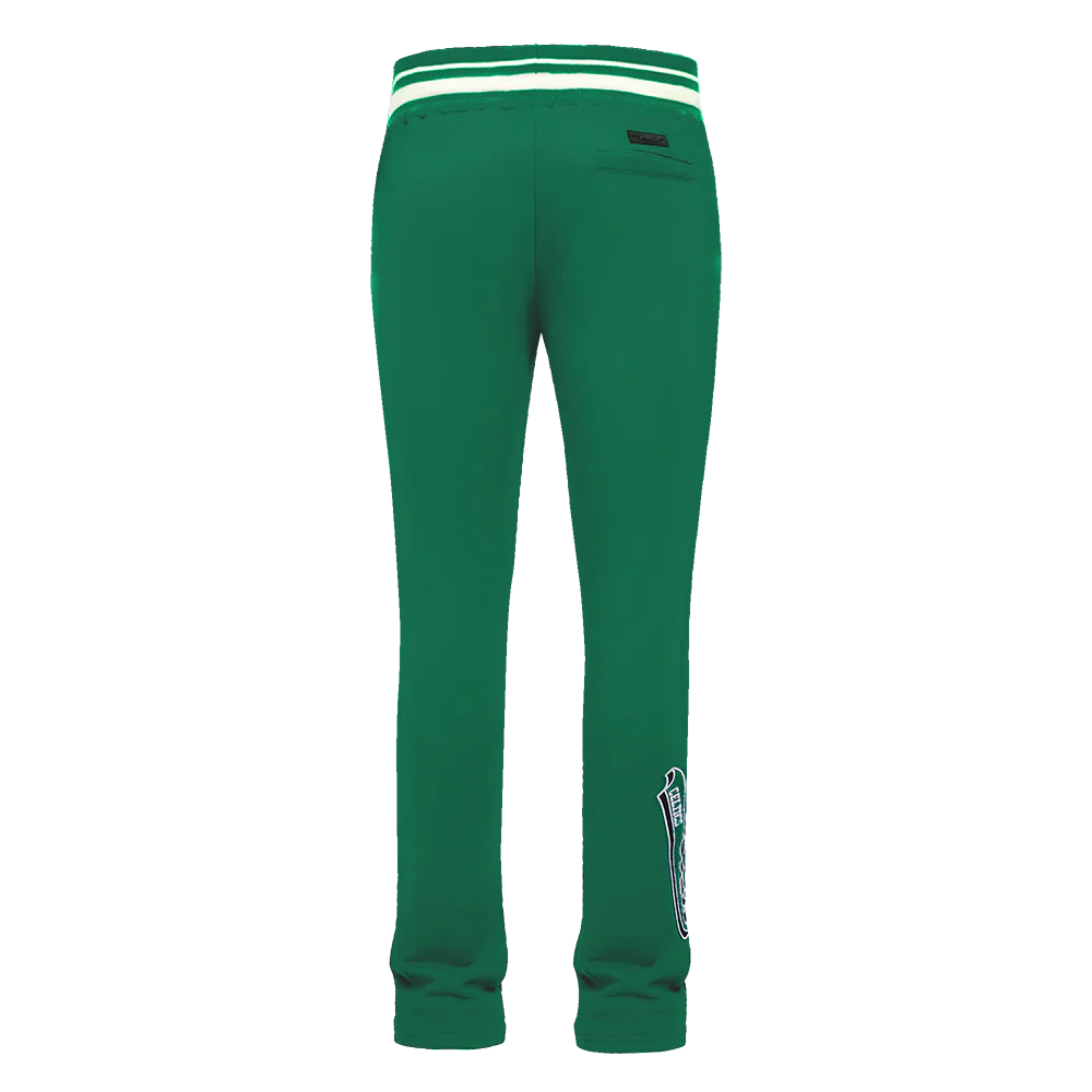 NBA BOSTON CELTICS SCRIPT TAIL MEN'S RIB FLEECE SWEATPANT (KELLY GREEN) - Image 3