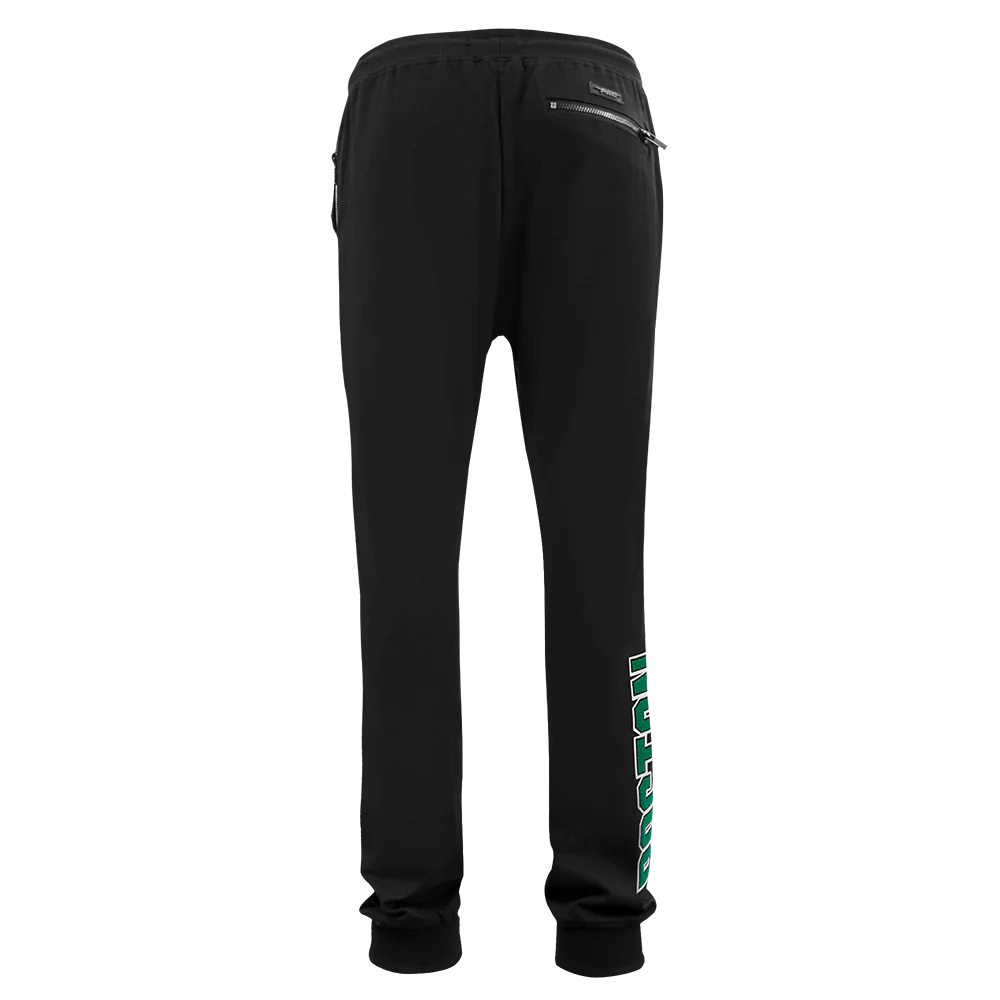 NBA BOSTON CELTICS CLASSIC CHENILLE MEN'S JOGGER (BLACK) - Image 4