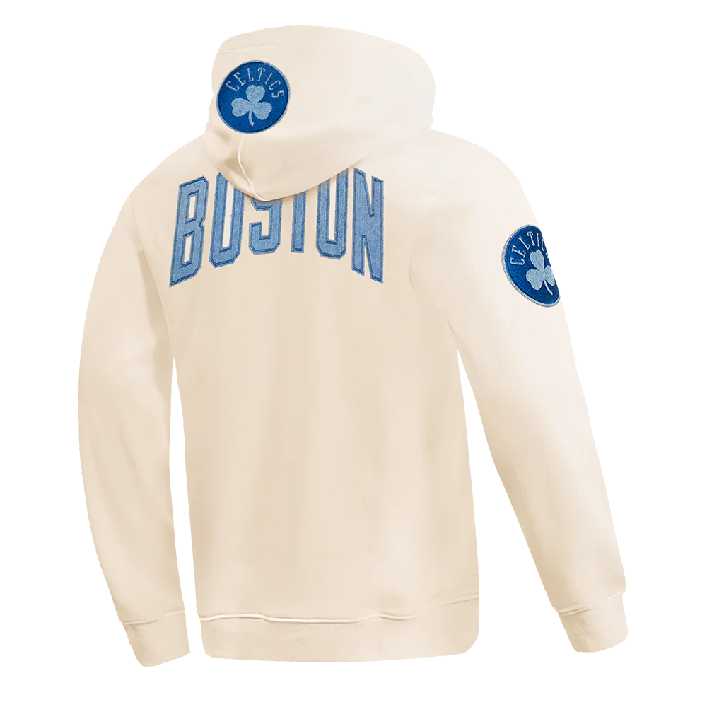 NBA BOSTON CELTICS VARSITY BLUES MEN'S PULLOVER HOODIE (LINEN) - Image 4