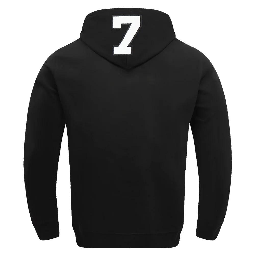 NBA BOSTON CELTICS JAYLEN BROWN #7 DRIVE FLEECE PULLOVER HOODIE (BLACK) - Image 3