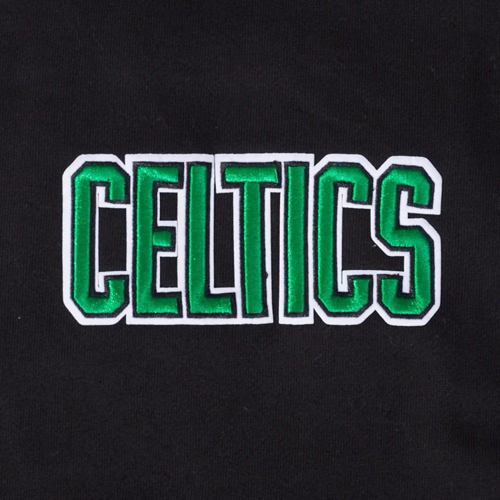 NBA BOSTON CELTICS WINGSPAN MEN'S DROP SHOULDER CREWNECK (BLACK) - Image 8