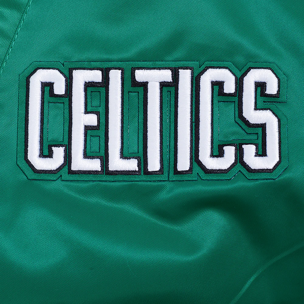 BOSTON CELTICS BEST OF MEN'S RIB SATIN JACKET (KELLY GREEN) - Image 13