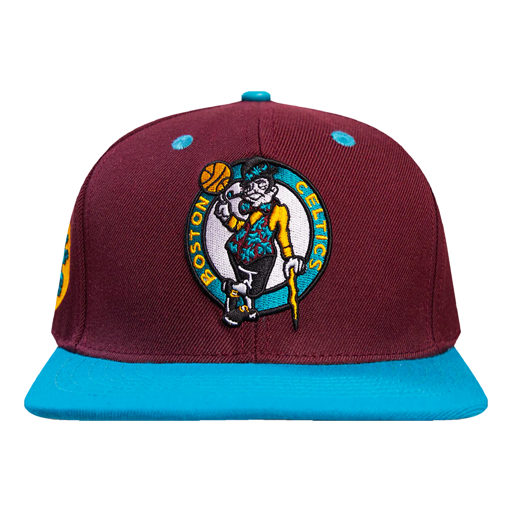 NBA BOSTON CELTICS TEAM FLIPS SNAPBACK (WINE/ TEAL)