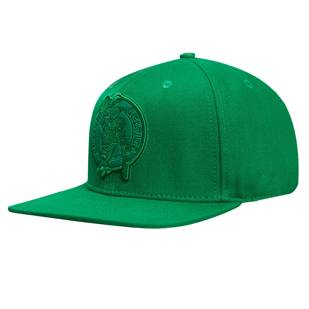 NBA BOSTON CELTICS TRIPLE TONAL WOOL SNAPBACK HAT (KELLY GREEN) - Image 3