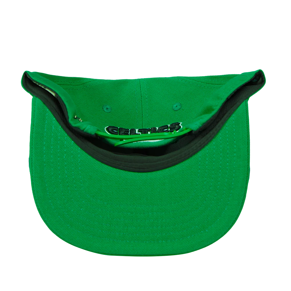 NBA BOSTON CELTICS FAST LANE WOOL SNAPBACK HAT (KELLY GREEN) - Image 7