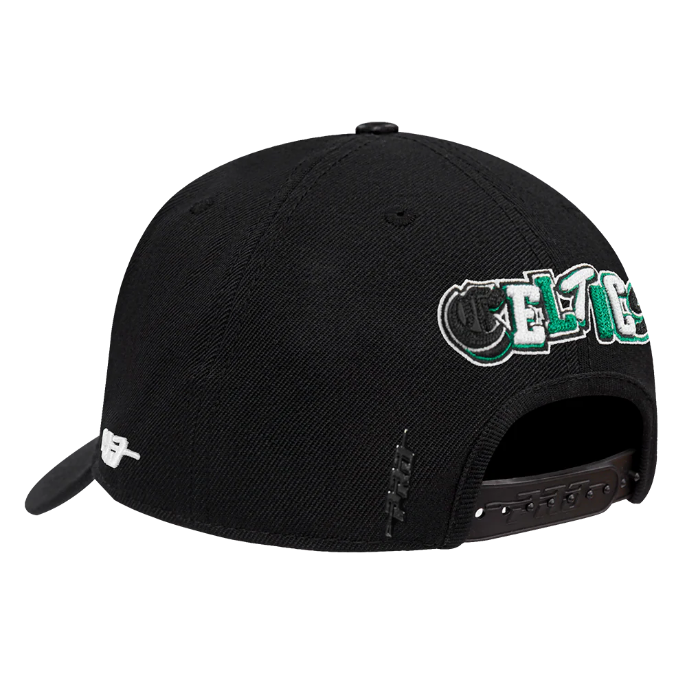 NBA BOSTON CELTICS CITY RANSOM PINCH FRONT SNAPBACK (BLACK) - Image 3