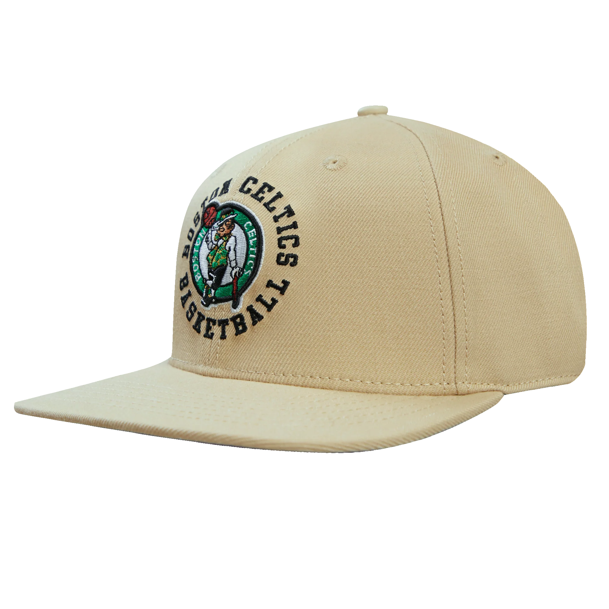 NBA BOSTON CELTICS HYBRID UNISEX WOOL SNAPBACK HAT (KHAKI) - Image 5