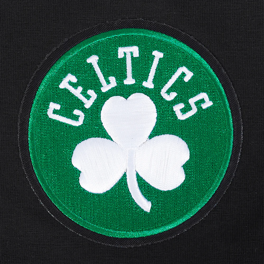 NBA BOSTON CELTICS GAME DAY CLASSICS WOMEN'S SINGLE JERSEY BABY DOLL TEE (BLACK) - Image 6