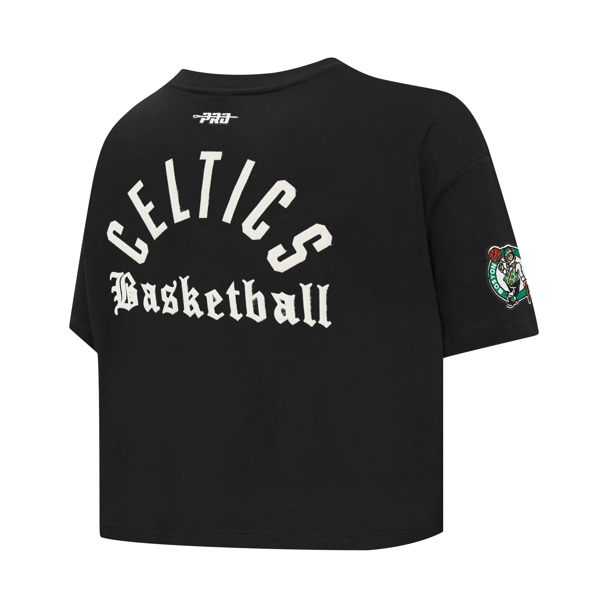 BOSTON CELTICS MODERN ORIGINALS WOMEN'S SJ BOXY TEE (BLACK) - Image 4