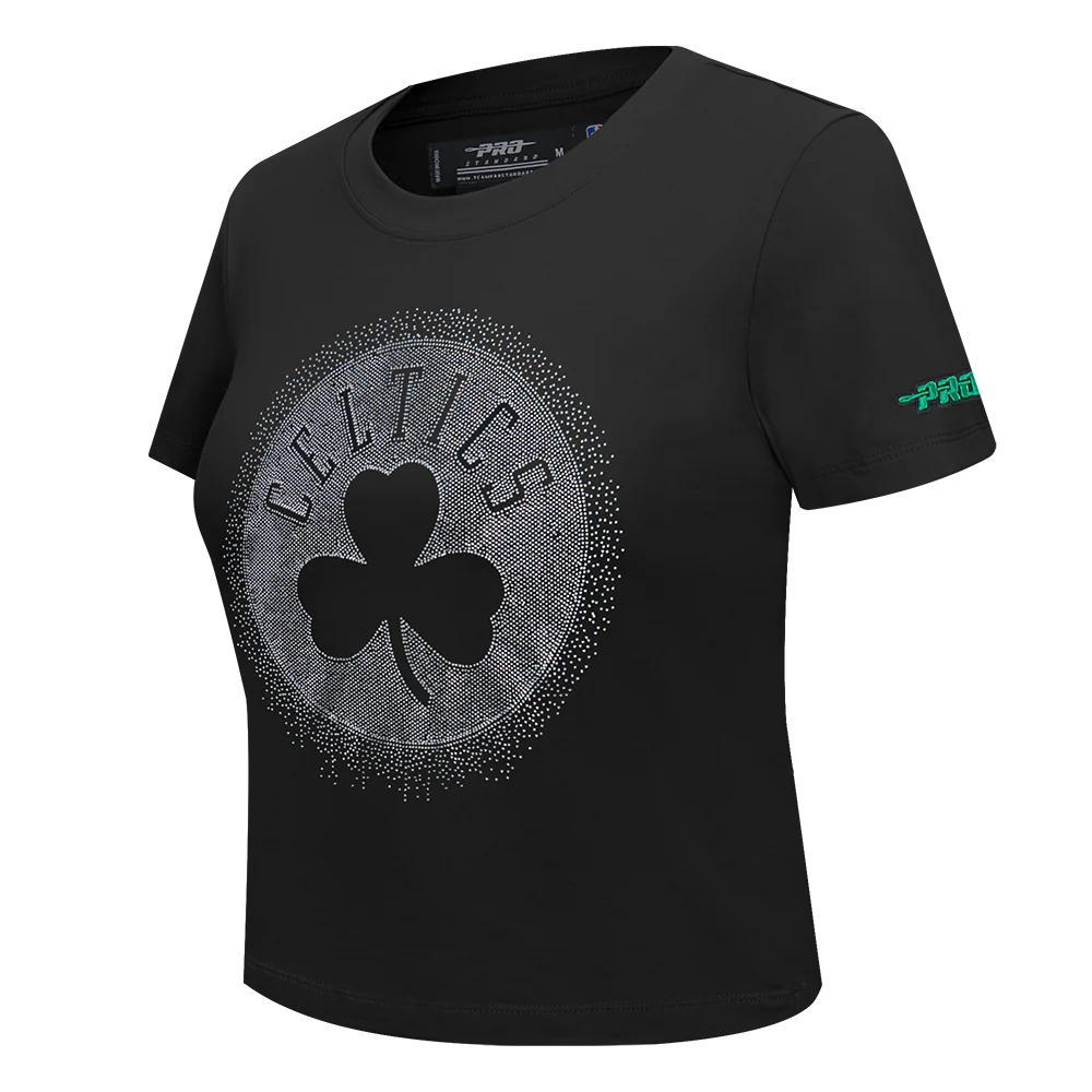 NBA BOSTON CELTICS LEGACY WOMEN'S SJ SLIM FIT TEE (BLACK) - Image 3