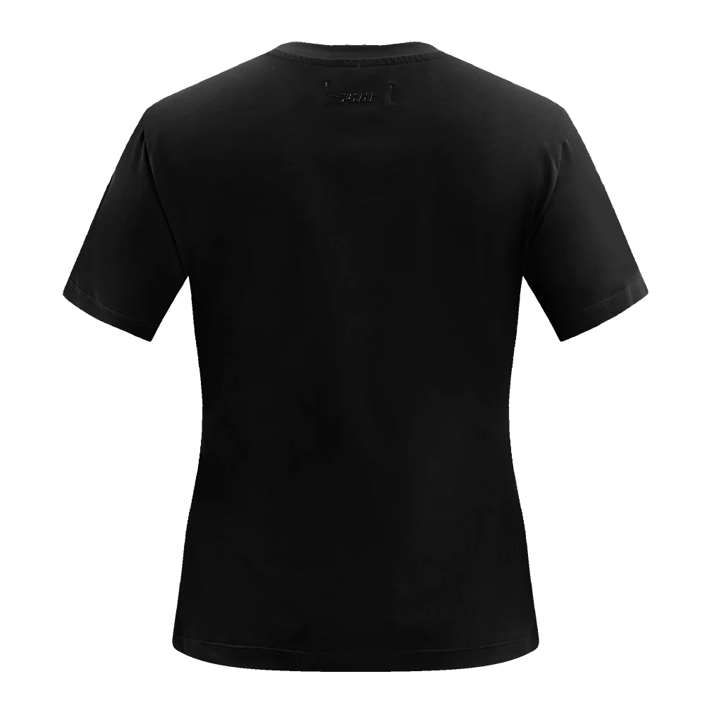NBA BOSTON CELTICS CLASSIC SHORT SLEEVE WOMEN'S SLIM FIT TEE (BLACK) - Image 4