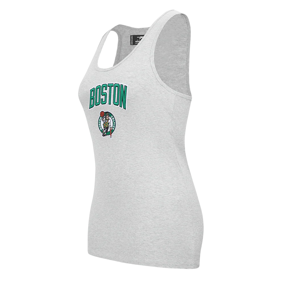 NBA BOSTON CELTICS CLASSIC WOMEN'S RACERBACK (HEATHER GREY) - Image 2