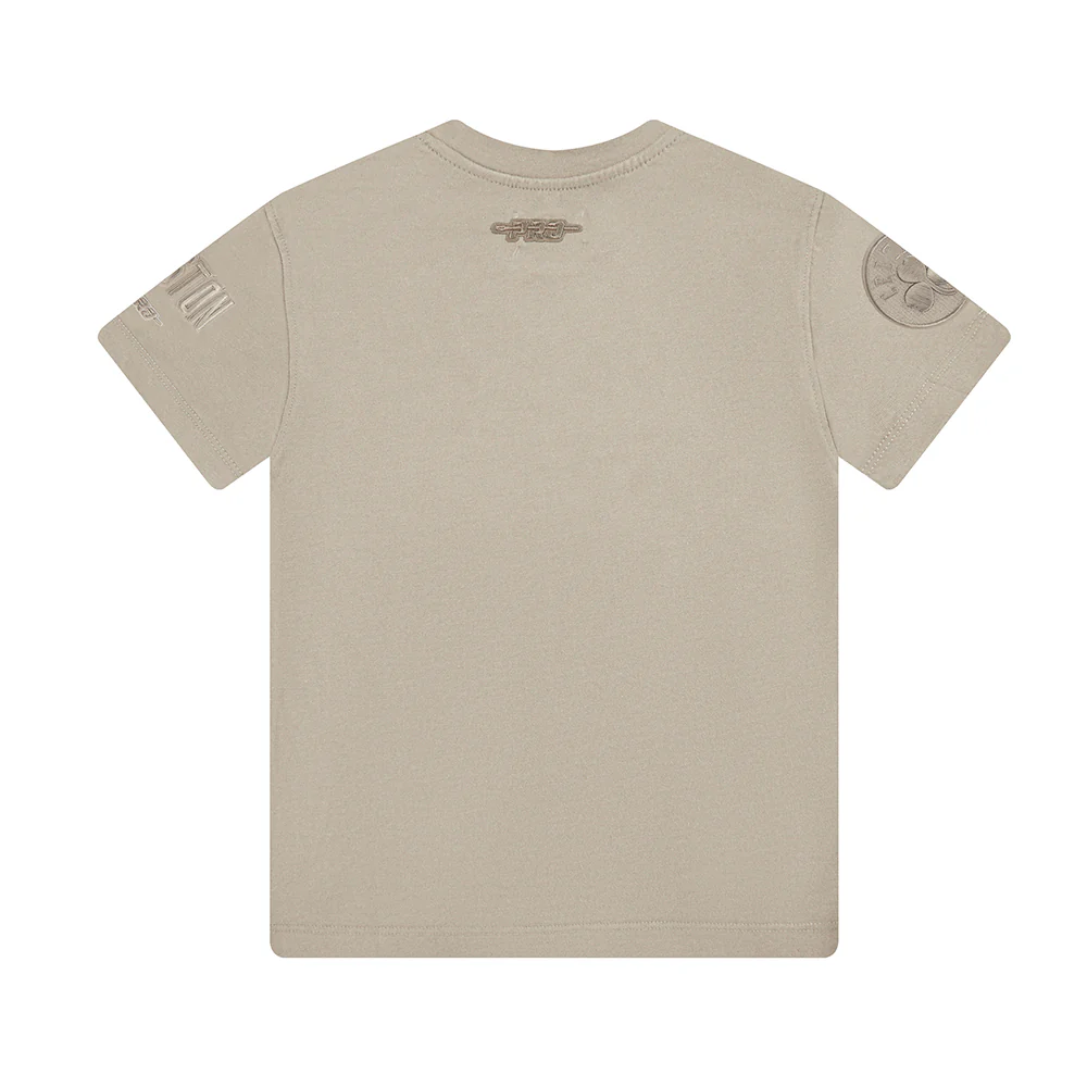 NBA BOSTON CELTICS NEUTRAL BIG BOYS SINGLE JERSEY TEE (TAUPE) - Image 2