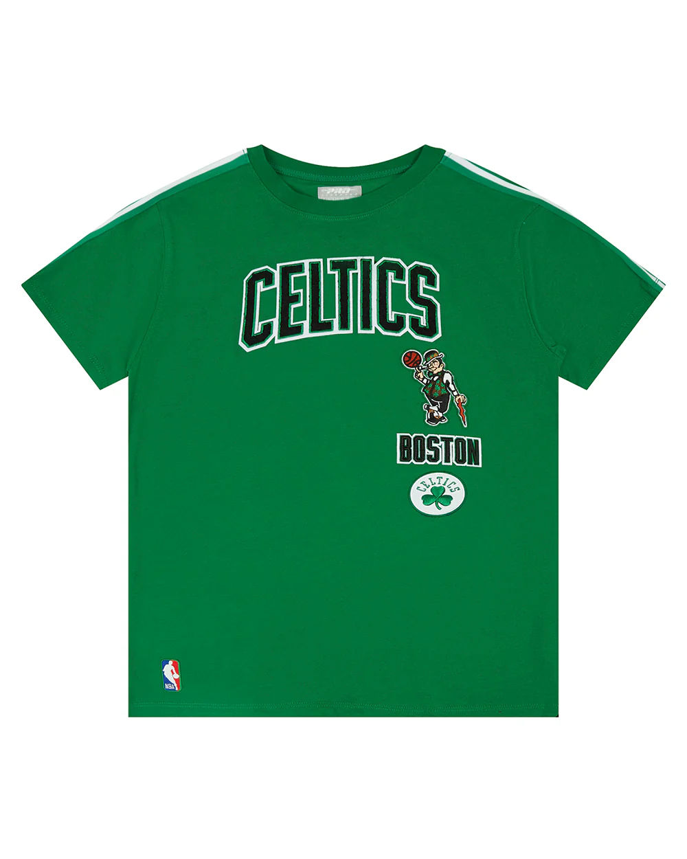 NBA BOSTON CELTICS RETRO CLASSIC SINGLE JERSEY BIG BOYS SINGLE JERSEY TAPING TEE (KELLY GREEN)