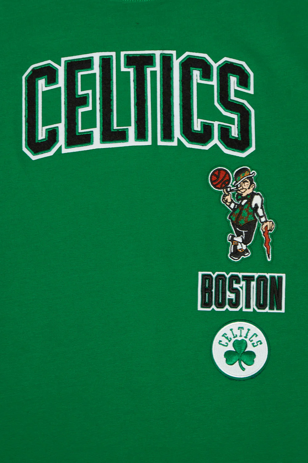 NBA BOSTON CELTICS RETRO CLASSIC SINGLE JERSEY BIG BOYS SINGLE JERSEY TAPING TEE (KELLY GREEN) - Image 3